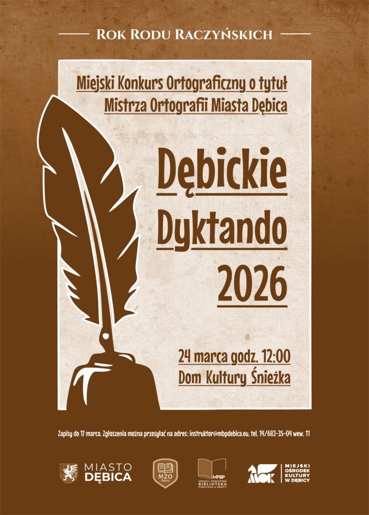 „Dębickie Dyktando 2026” „Dębickie Dyktando 2026”